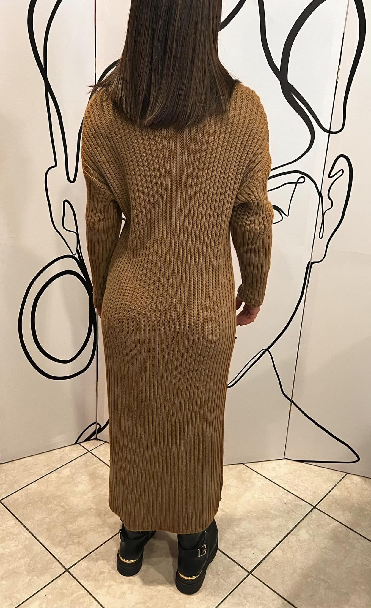 Φόρεμα maxi πλεκτό ζιβάγκο