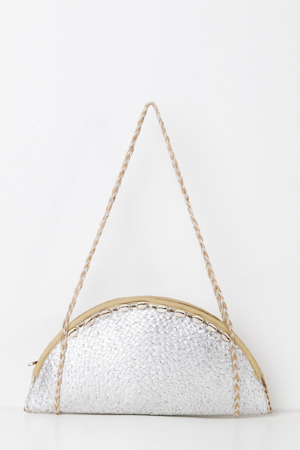 Τσάντα μισοφέγγαρο με κοχύλια