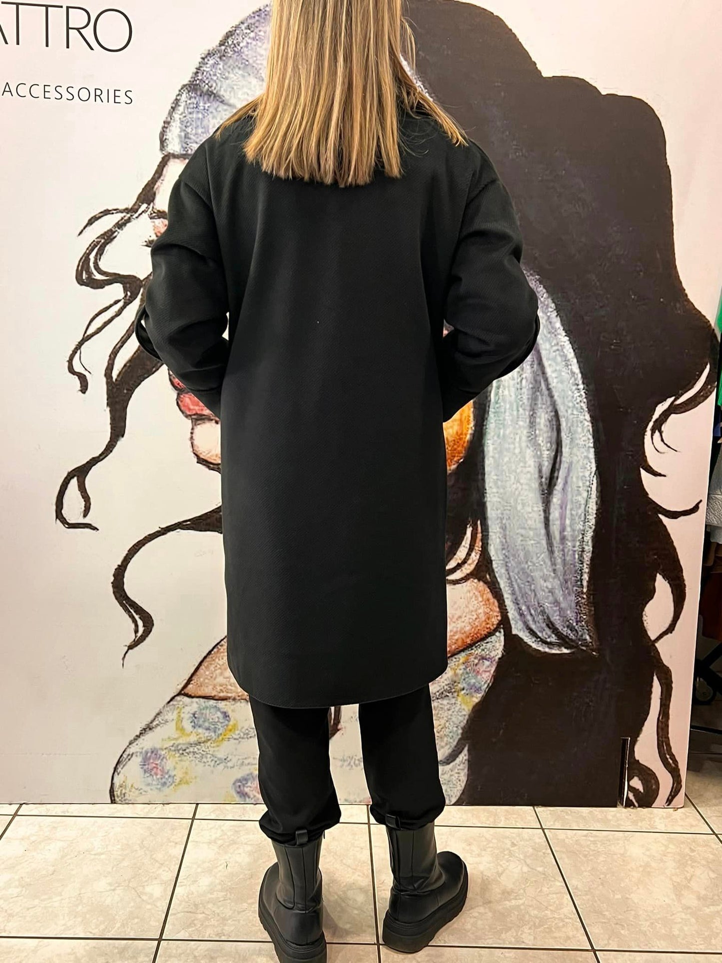 Ημίπαλτο oversized detailed