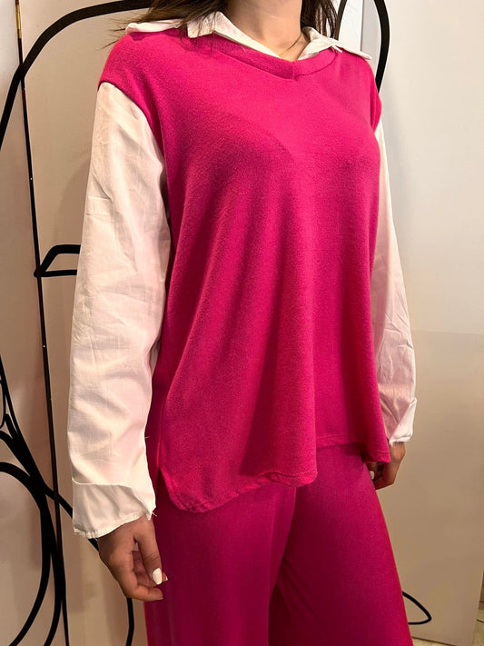 Σετ μπλουζοπουκαμίσα & Παντελόνα loose