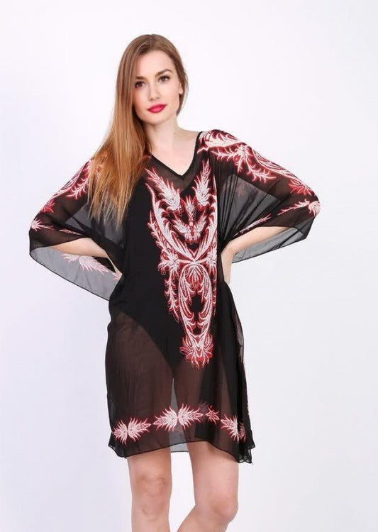 Καφτάνι παραλίας printed floral