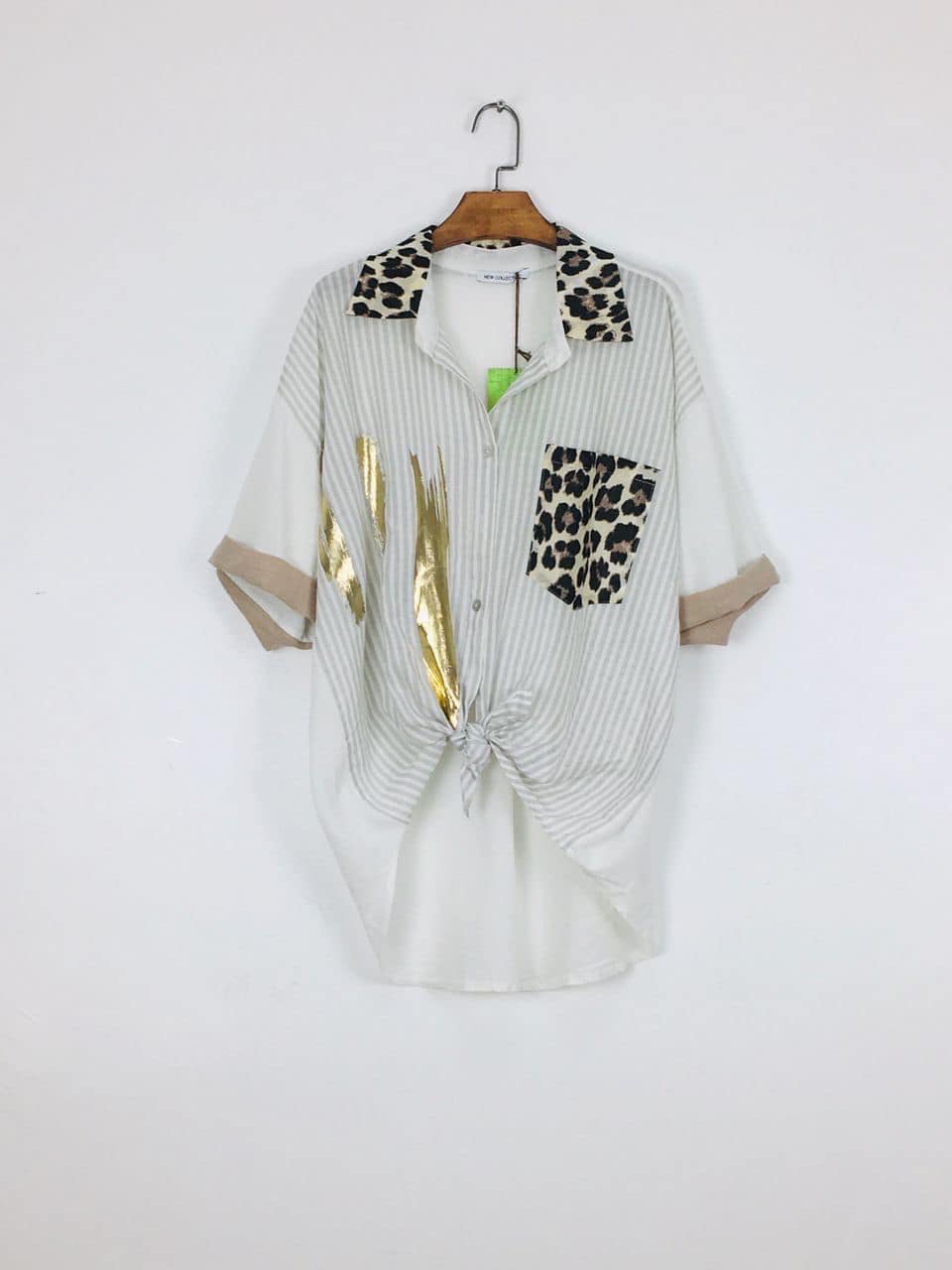 Πουκαμισάκι βαμβακολινό animal striped