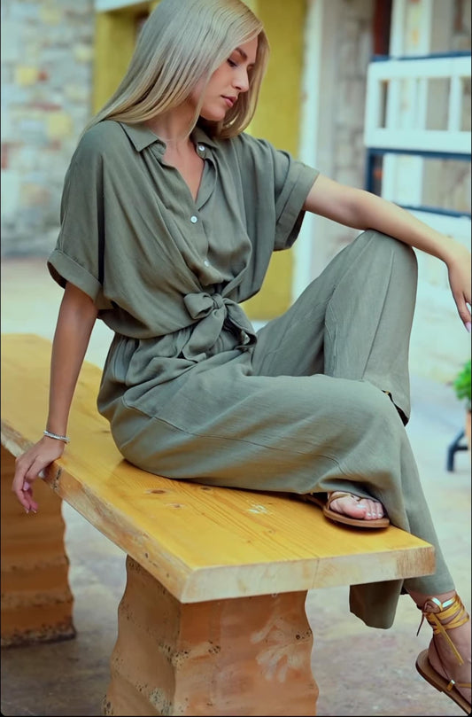 Ολόσωμη φόρμα λινή