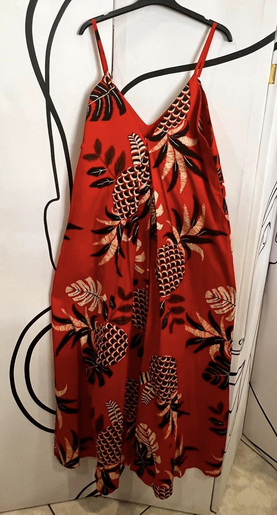 Φόρεμα maxi tropical printed