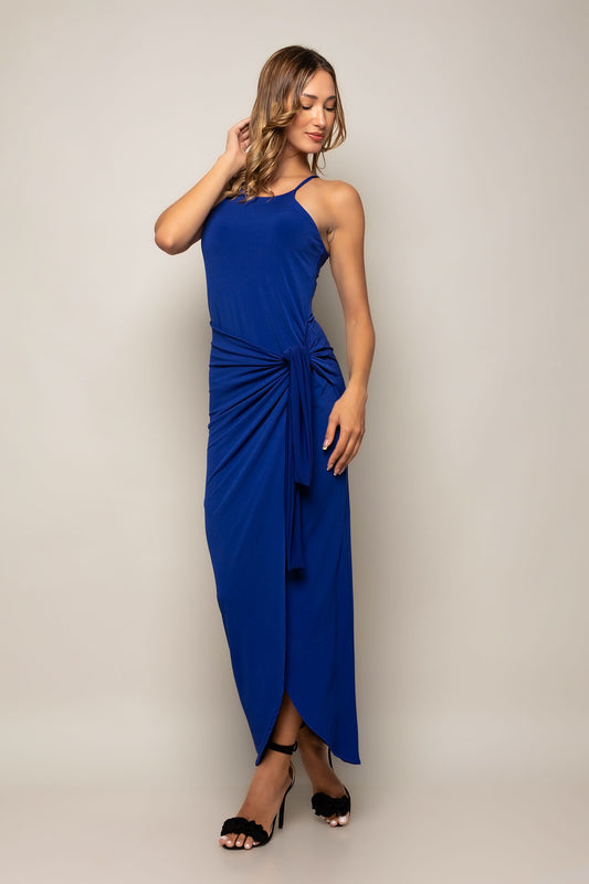 Φόρεμα maxi με δέσιμο