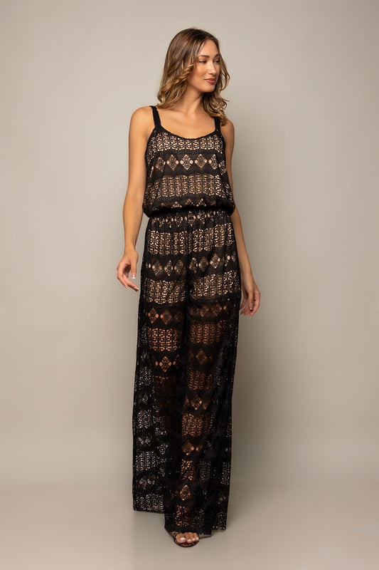 Σετ top & παντελόνα από δανδέλα