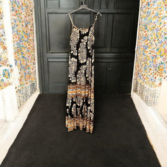 Φόρεμα maxi εμπριμέ viscose