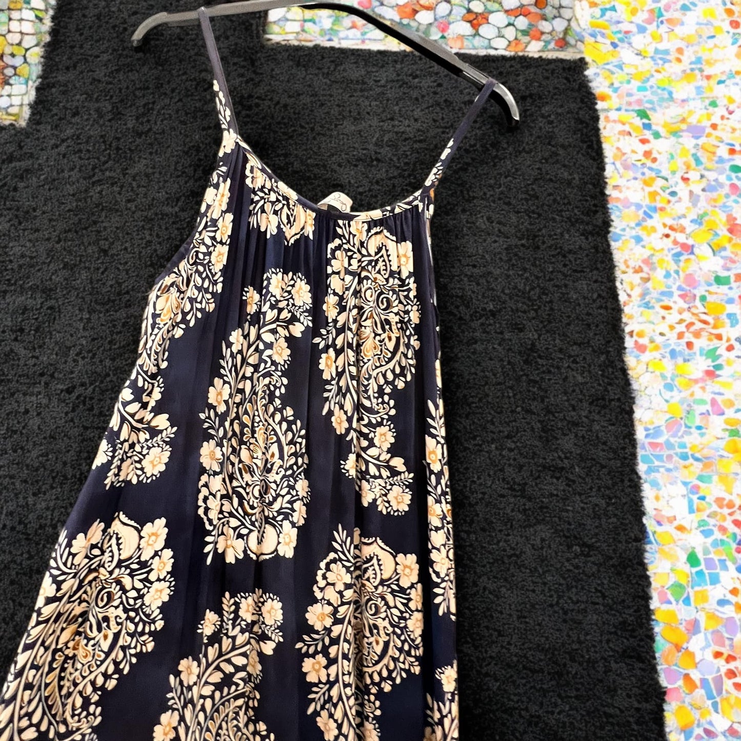 Φόρεμα maxi εμπριμέ viscose