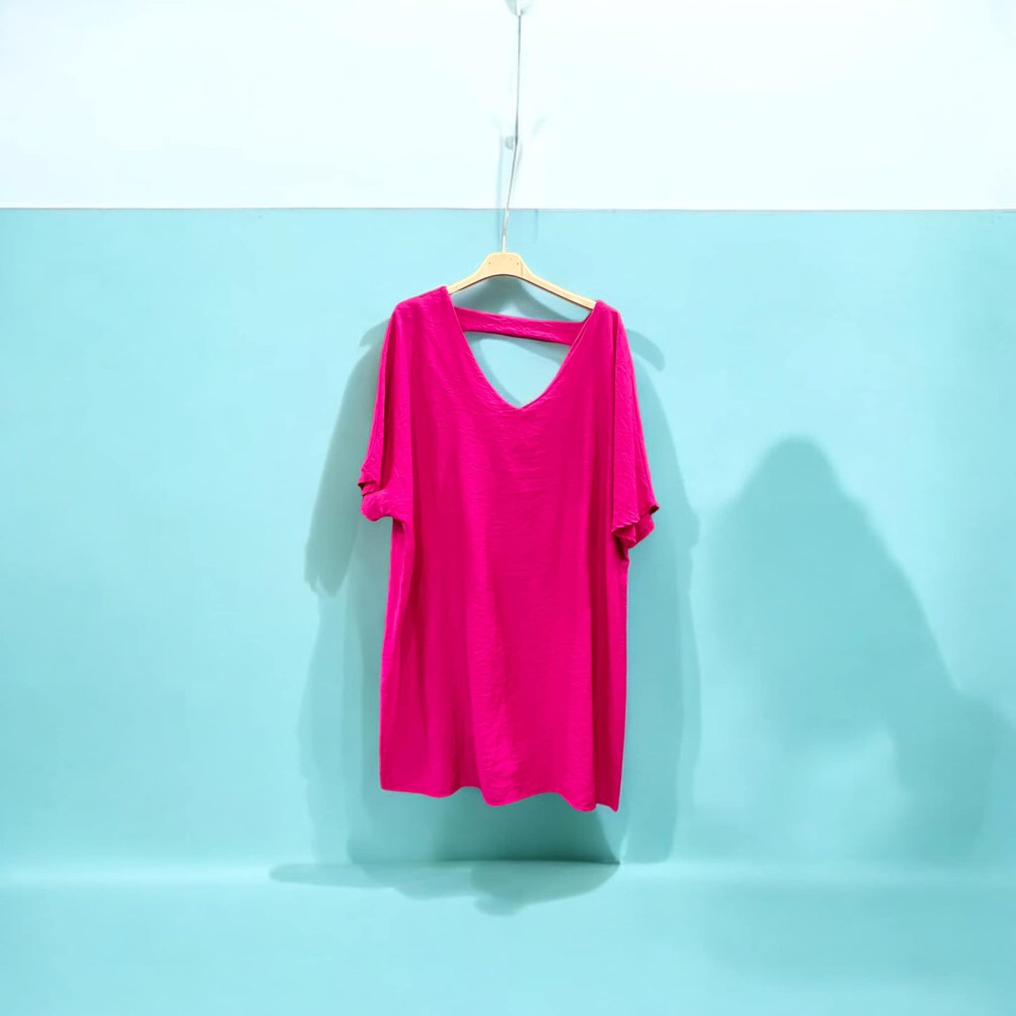 Φόρεμα midi viscose loose