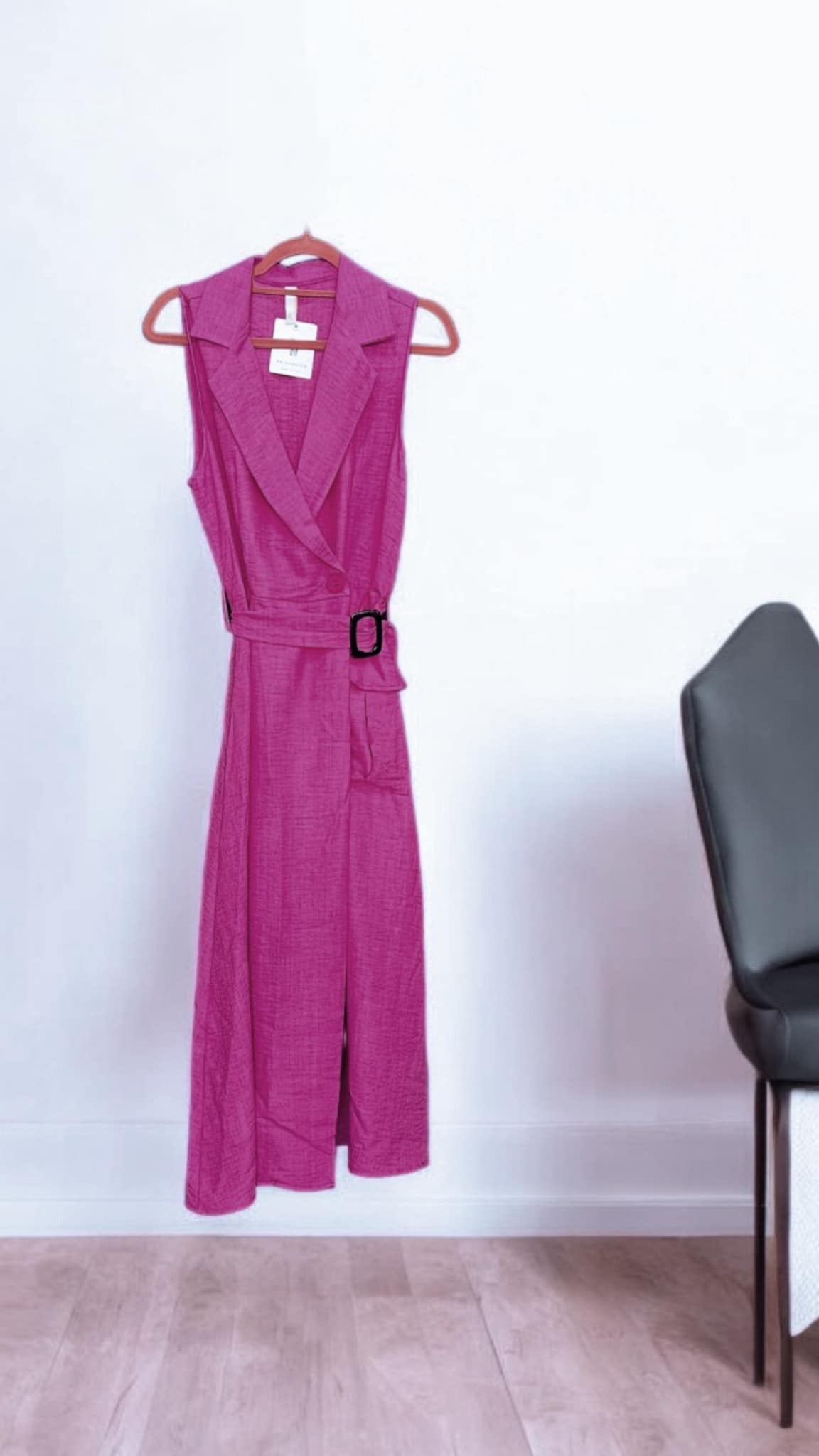 Φόρεμα safari croise με ζώνη