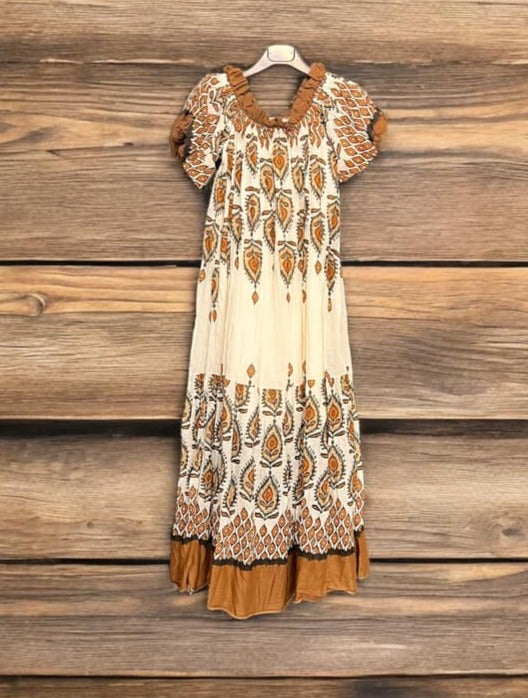 Φόρεμα maxi εμπριμέ romantic