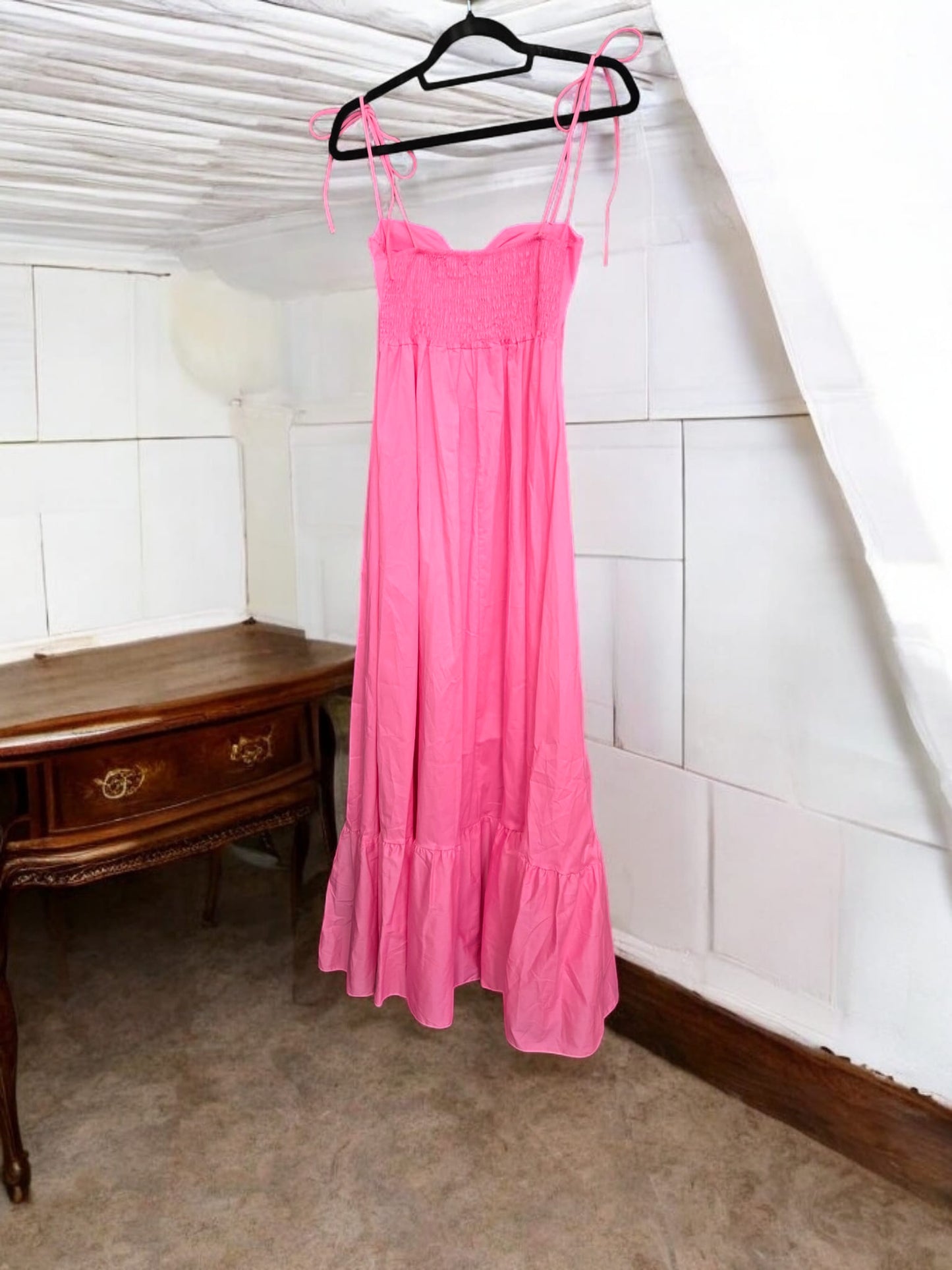 Φόρεμα maxi girly ποπλίνα