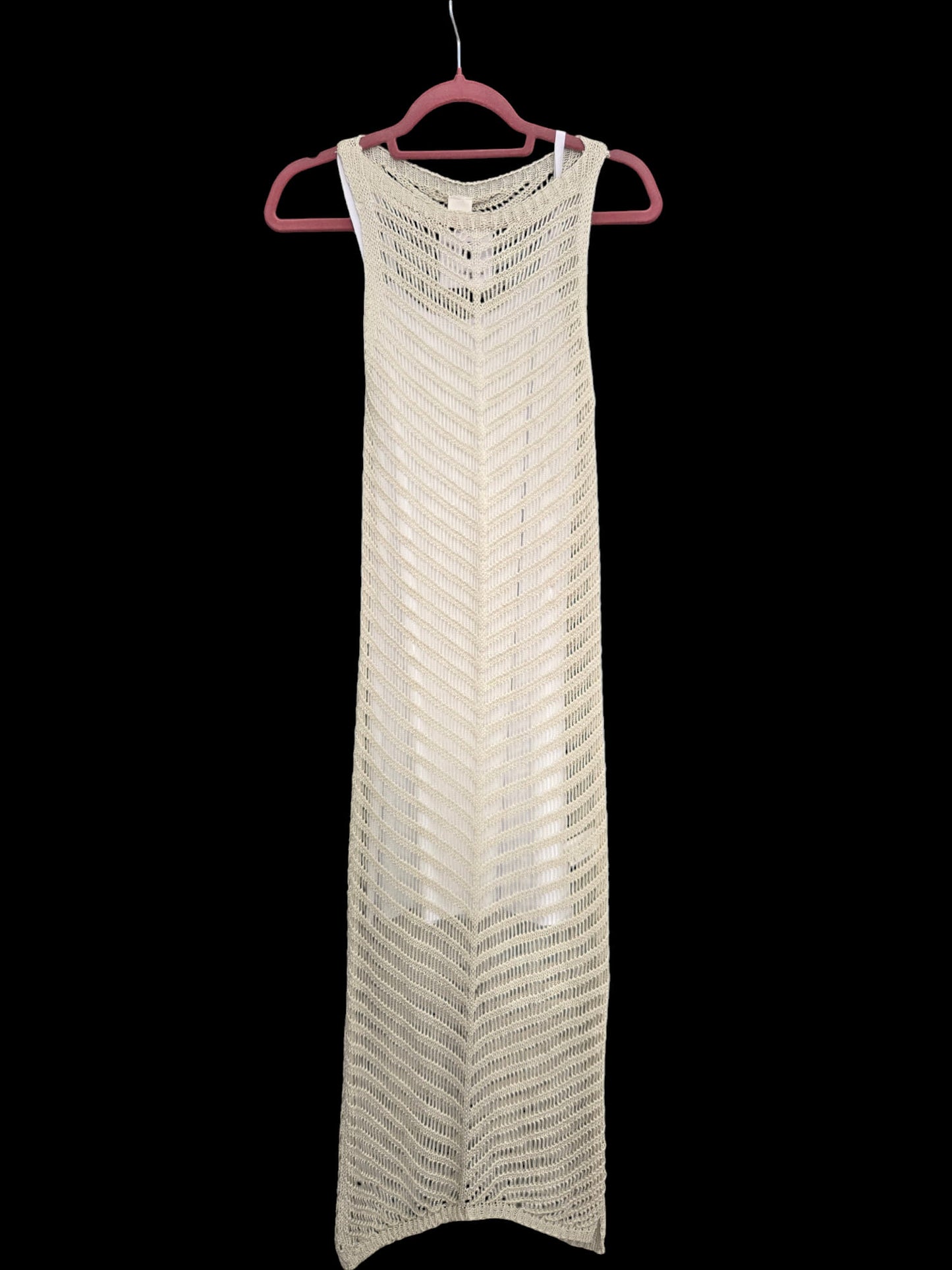 Φόρεμα maxi πλεκτό see through