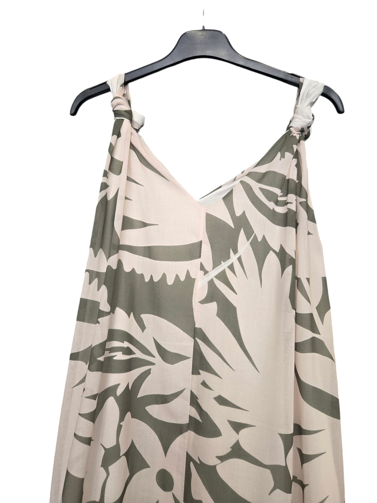 Φόρεμα maxi tropical printed detailed