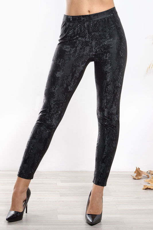 Leggings printed δερματίνης