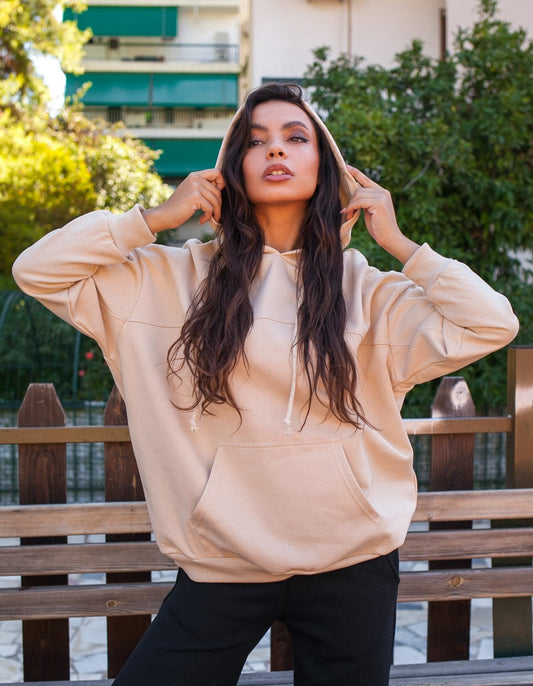 Φούτερ με κεντρική τσέπη