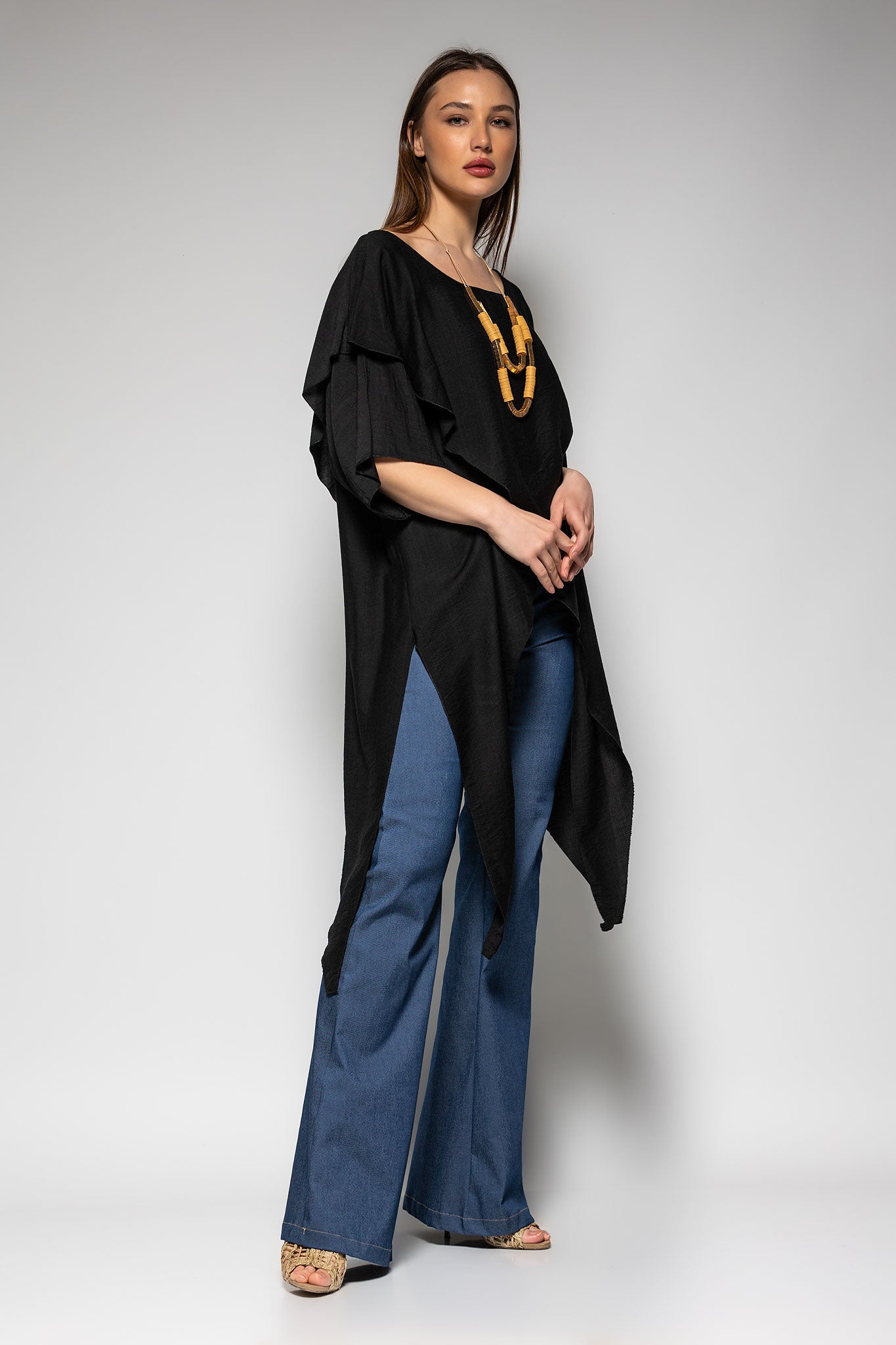 Μπλούζα μακριά ασύμμετρη