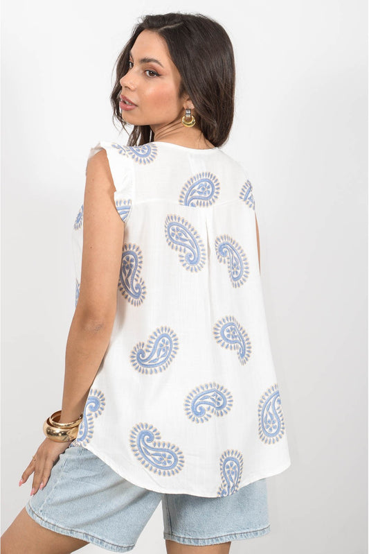 Μπλούζα λαχούρ printed