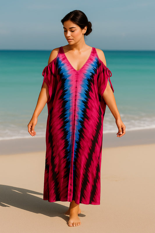 Φόρεμα / Καφτάνι maxi tie-dye