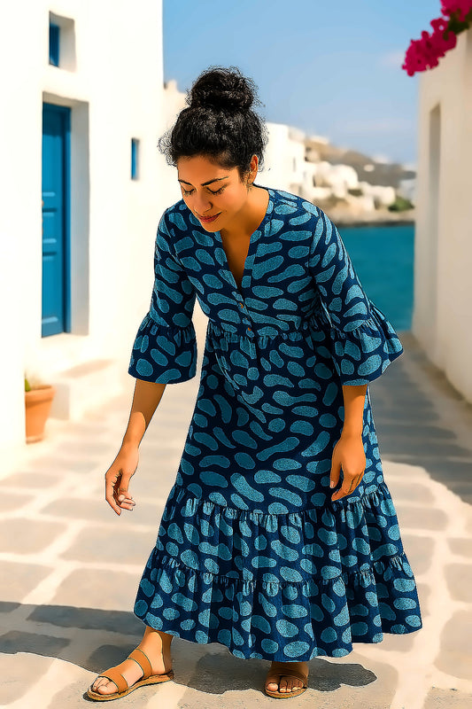 Φόρεμα / Καφτάνι με αφηρημένα prints