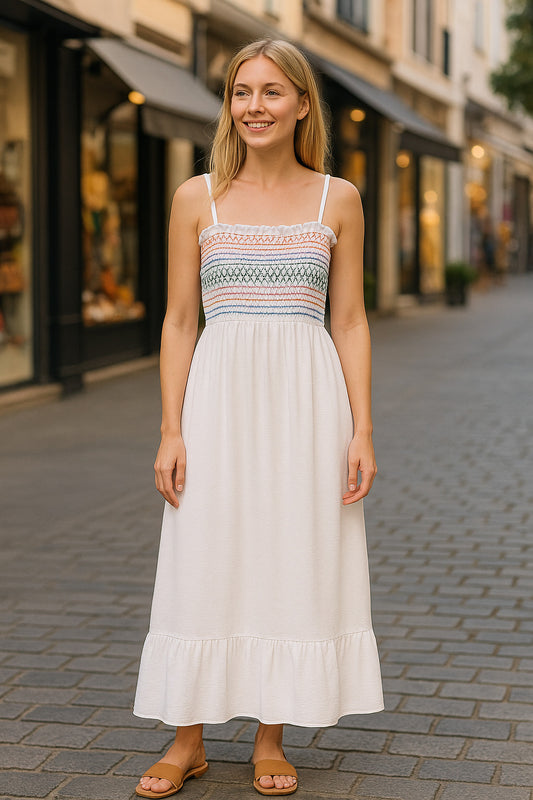 Φόρεμα maxi με εντυπωσιακό μπούστο