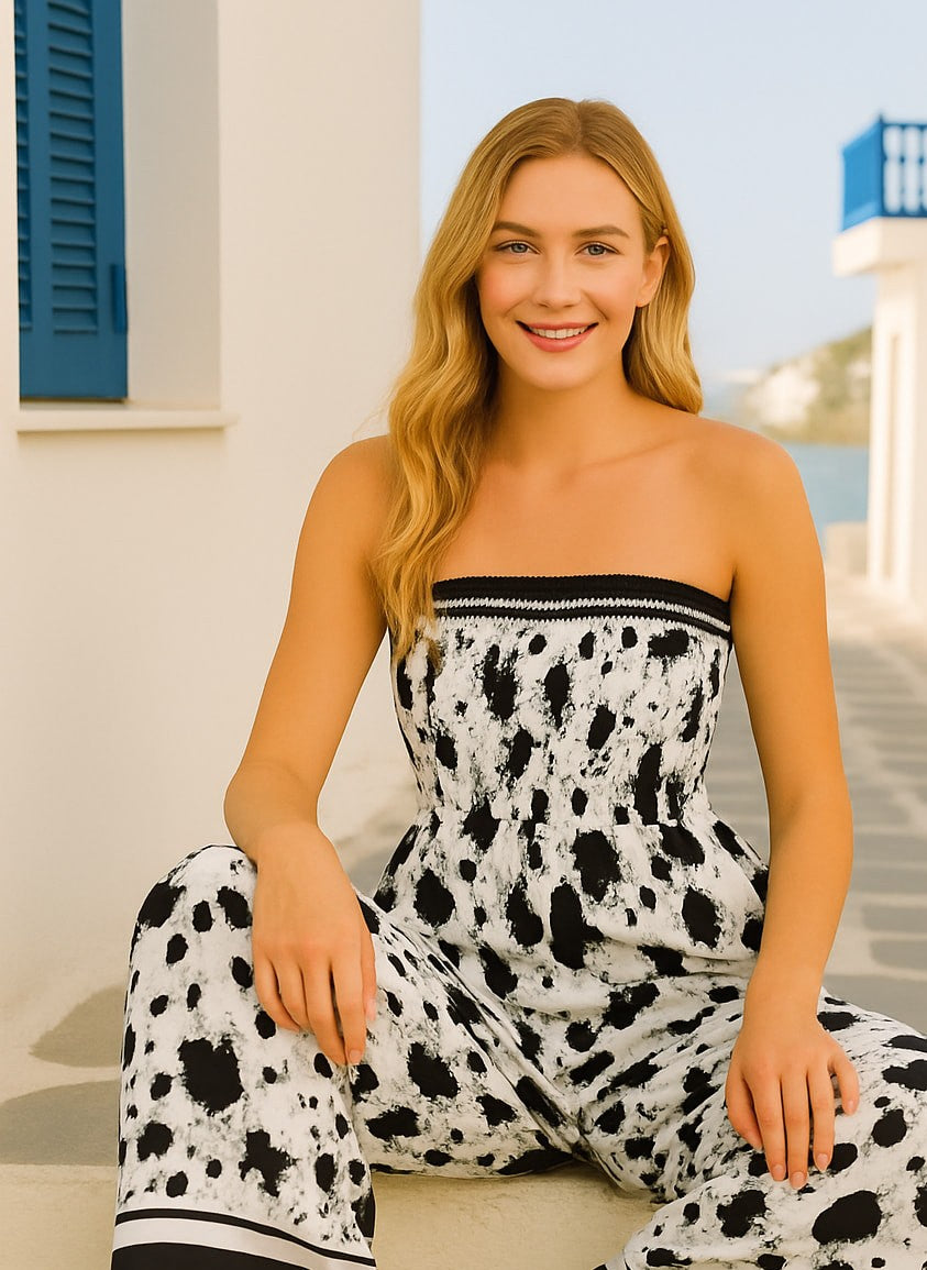 Ολόσωμη φόρμα tie - dye printed