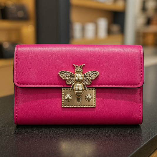 Πορτοφόλι δερματίνης με elegant λεπτομέρεια