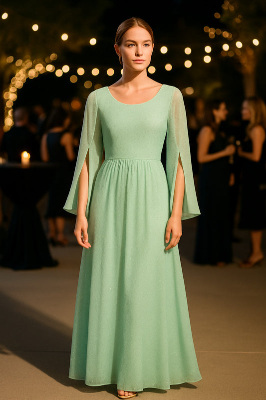 Φόρεμα maxi βραδινό με ασημί strass