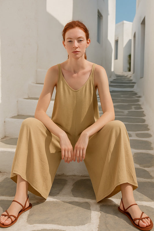 Ολόσωμη φόρμα κρεπ loose