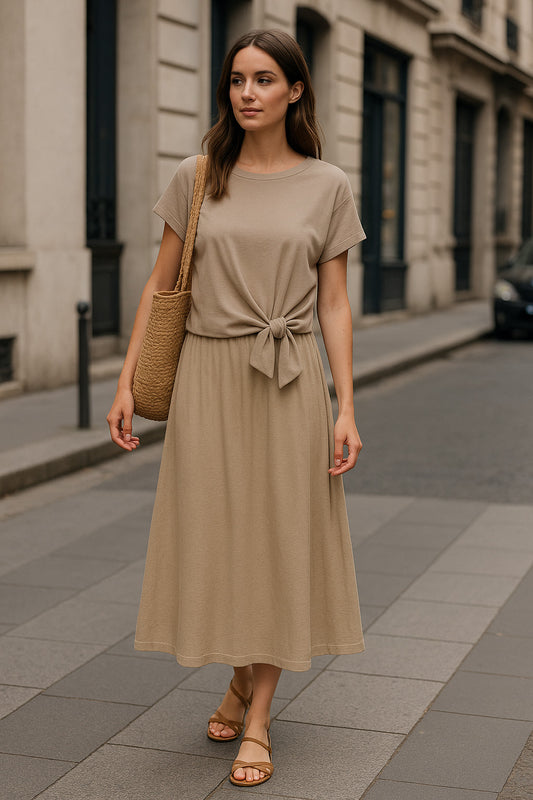 Σετ μπλούζα - φούστα σε Α γραμμή