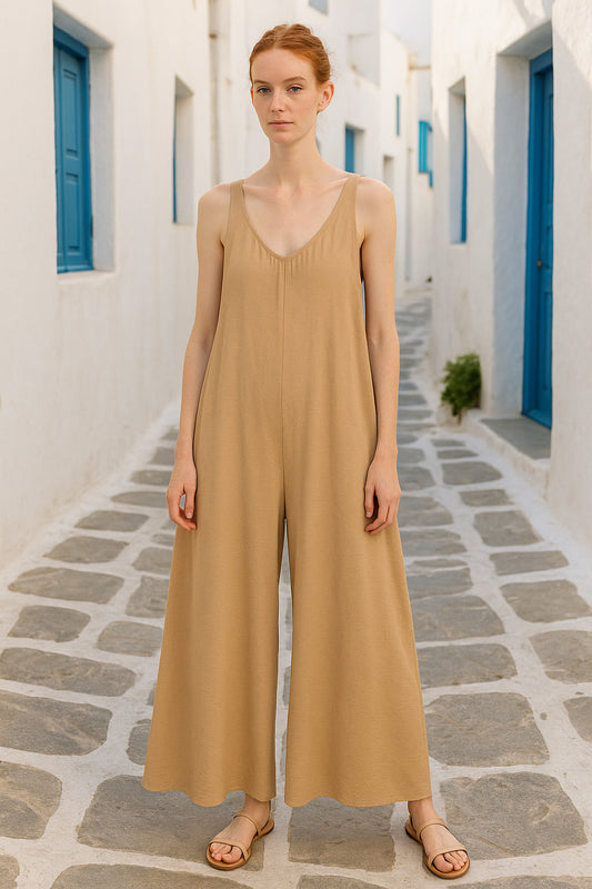 Ολόσωμη φόρμα κρεπ loose