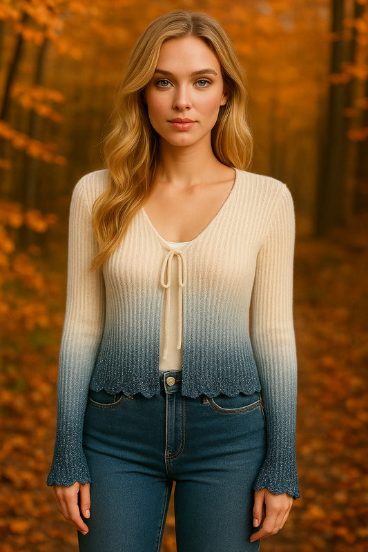 Ζακετάκι πλεκτό ombre