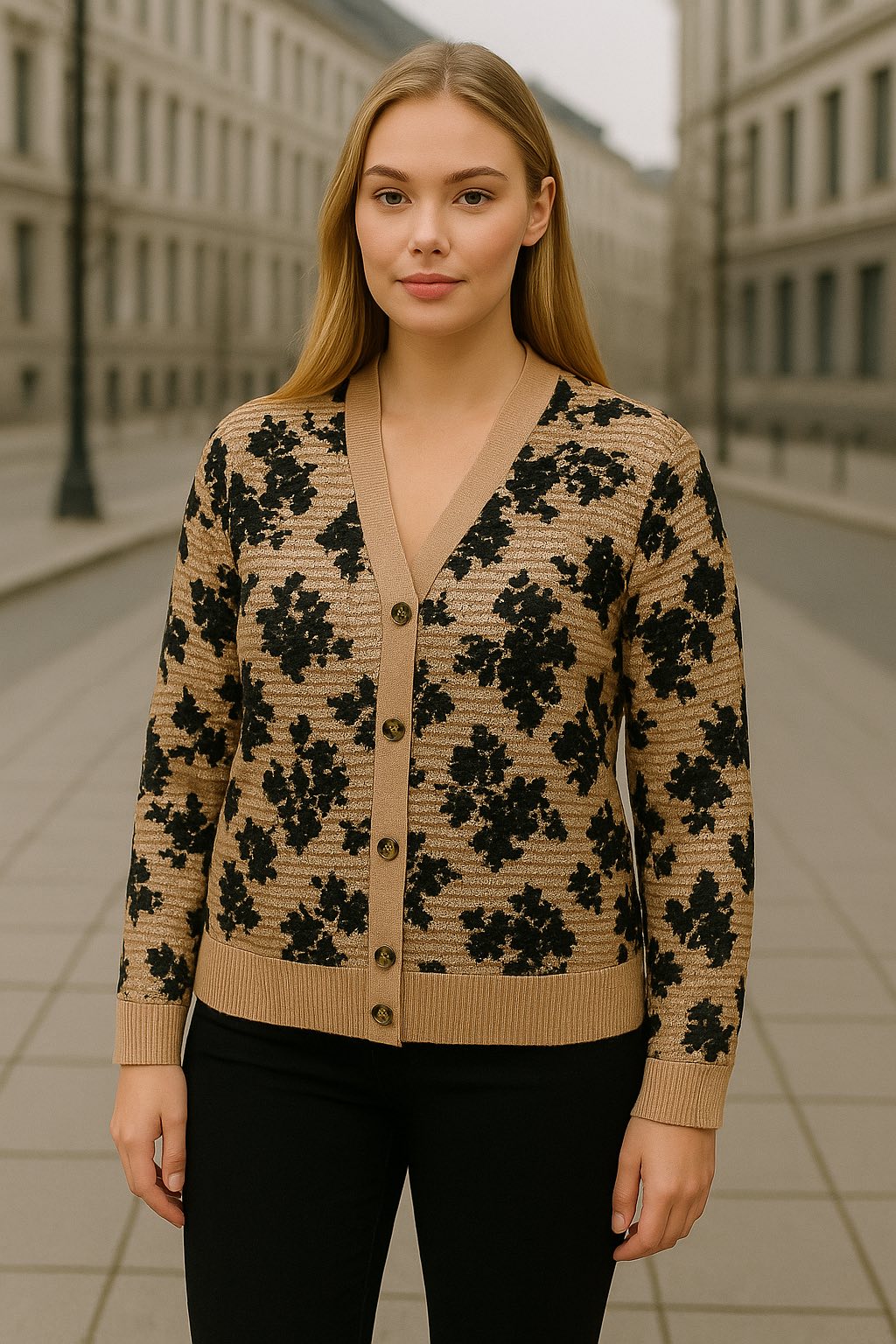 Ζακέτα πλεκτή loose elegant