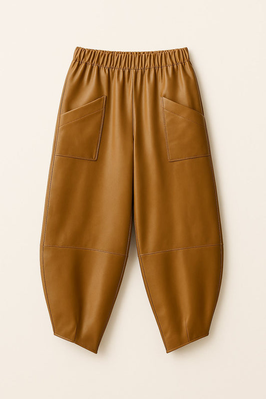 Βράκα baggy δερματίνης