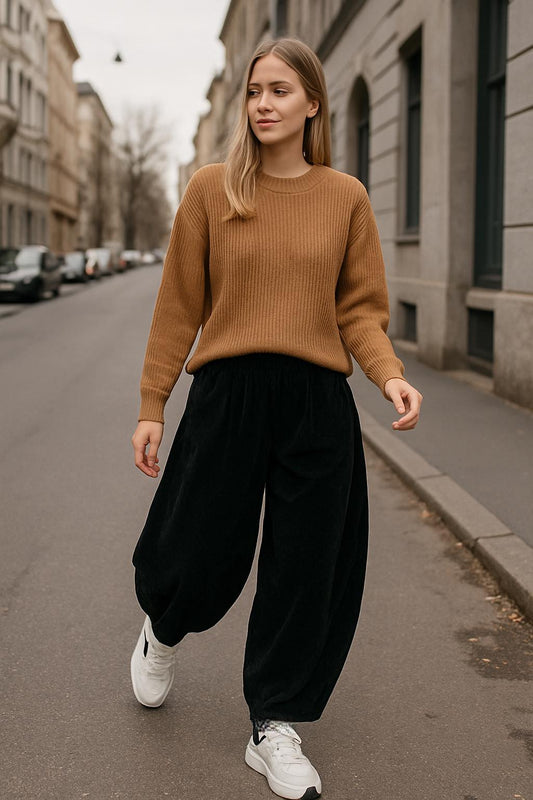 Βράκα baggy κοτλέ