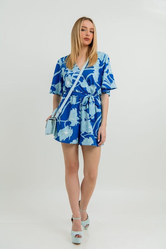 Ολόσωμο shorts floral printed