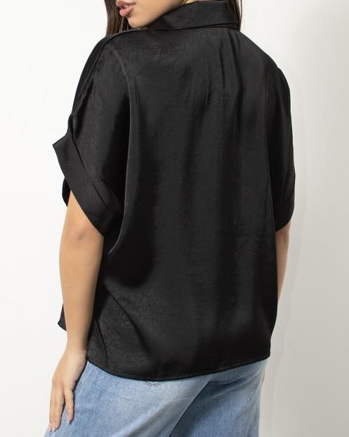 Πουκάμισο satin κοντομάνικο