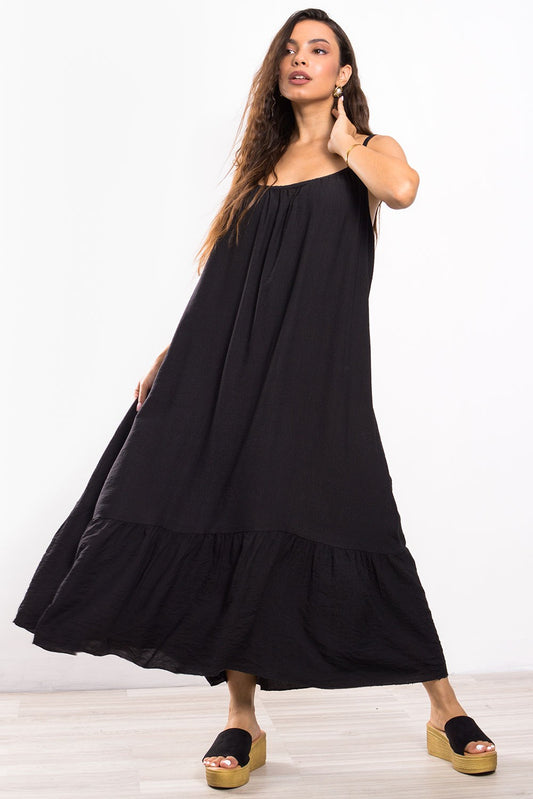 Φόρεμα maxi ραντάτο oversized