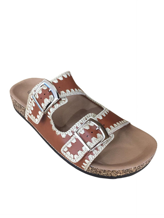 Flatform sandals detailed