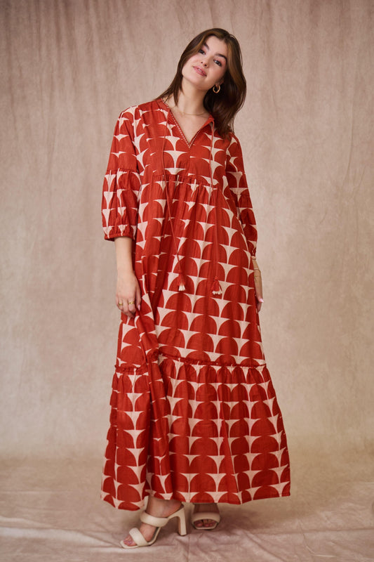 Φόρεμα maxi boho printed