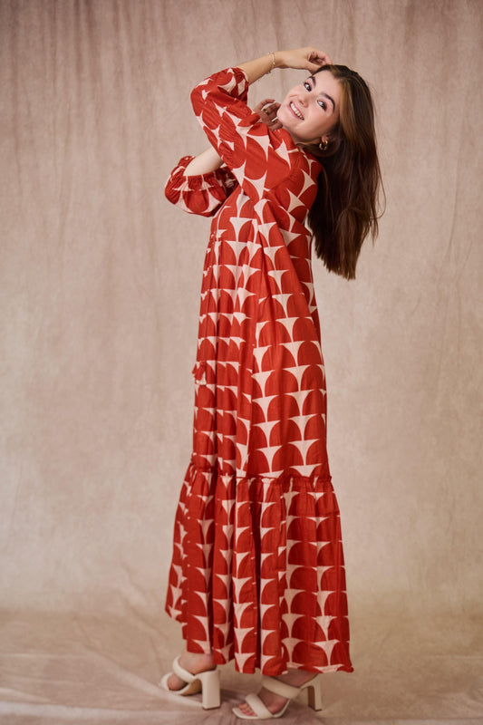 Φόρεμα maxi boho printed