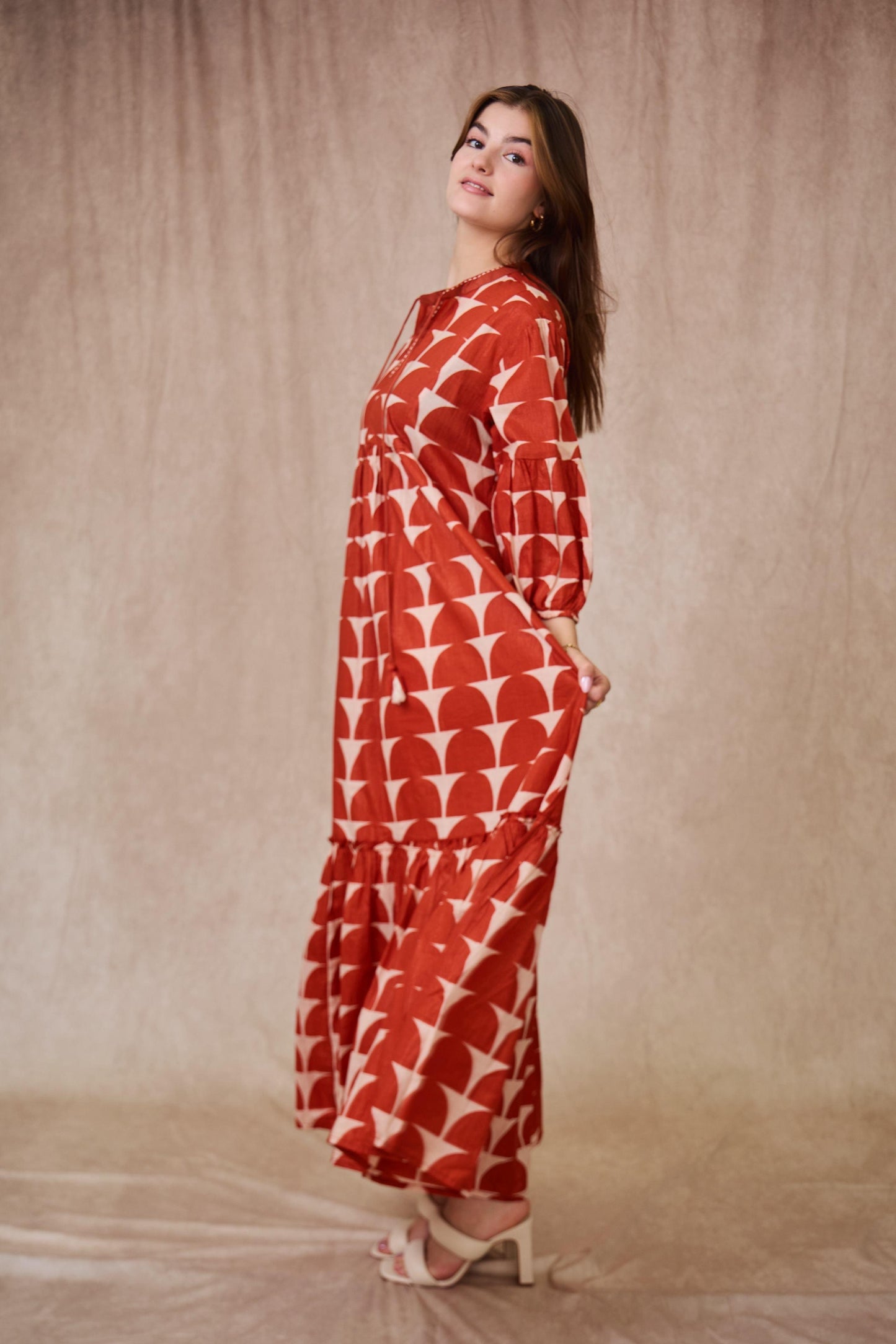 Φόρεμα maxi boho printed