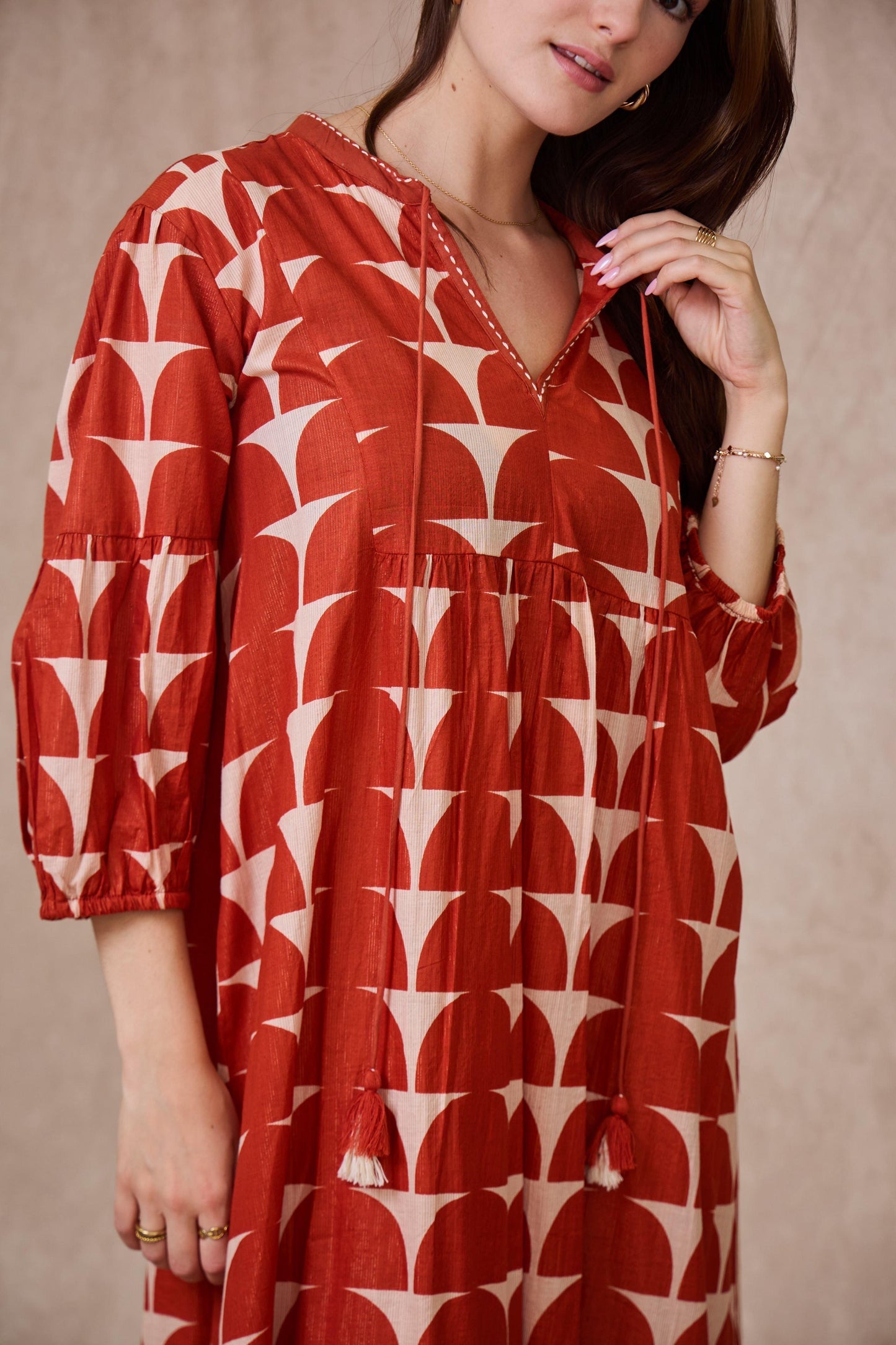Φόρεμα maxi boho printed
