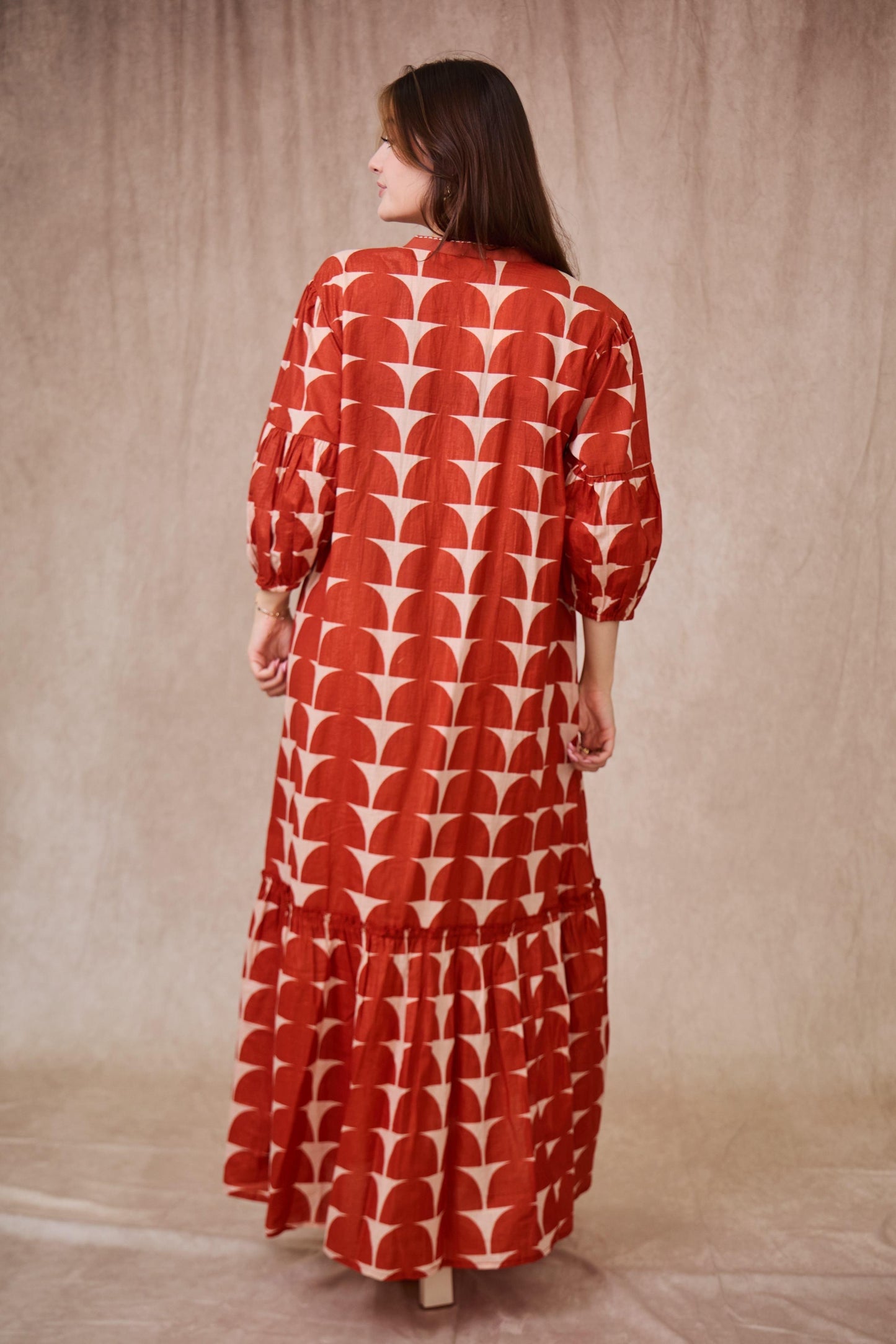Φόρεμα maxi boho printed