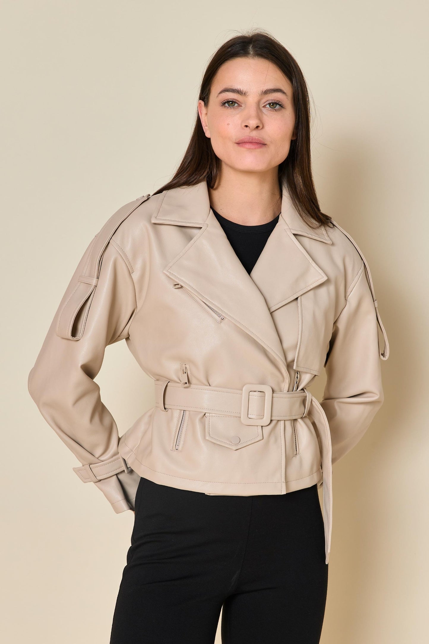 Short Jacket δερματίνης