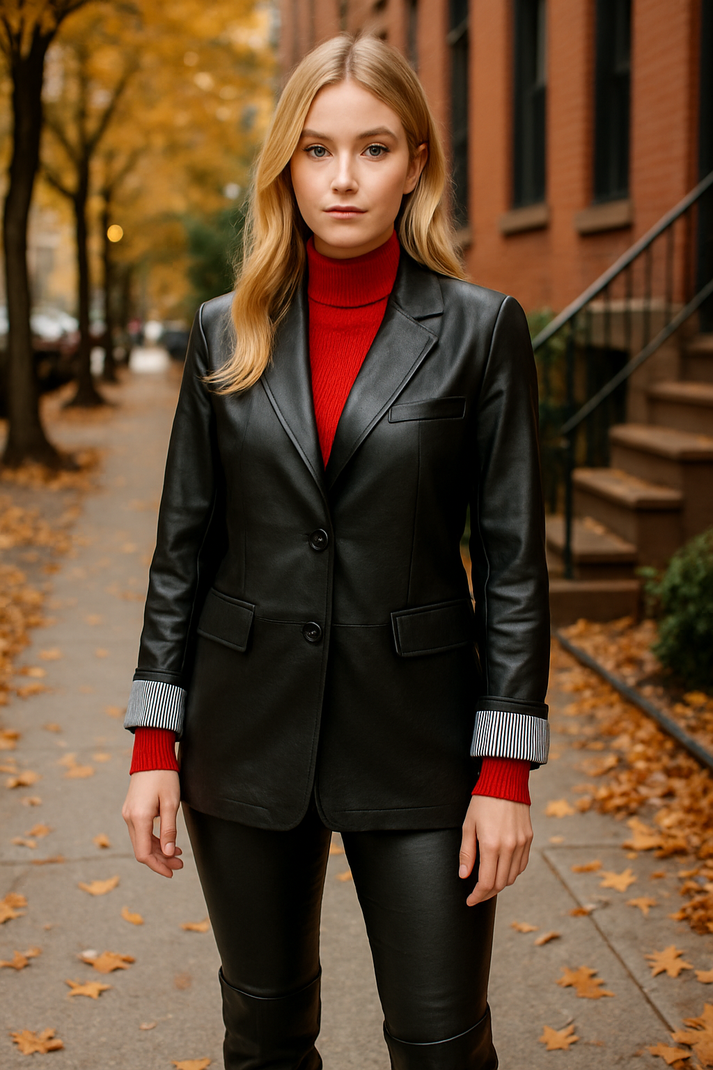 Blazer δερματίνης