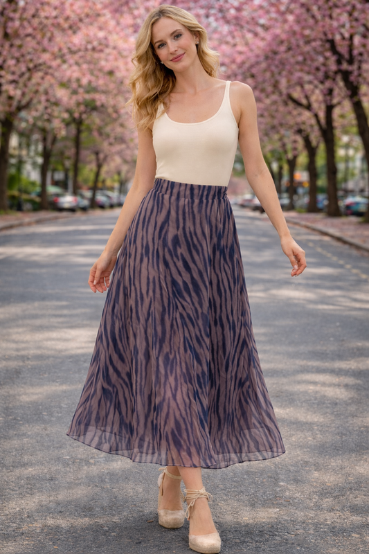 Φούστα tutu maxi zebra printed