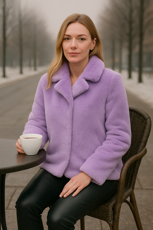 Blazer από οικολογική γούνα