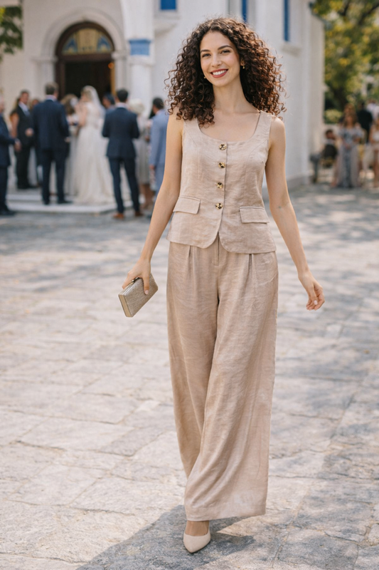 Set Cocktail γιλέκο - παντελόνα