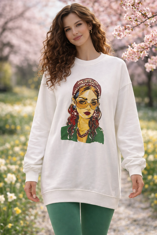 Φούτερ βαμβακερό με στάμπα